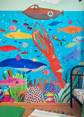 Papel de Parede Infantil 20 Mil Léguas Submarinas - Painel