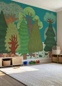 Papel de Parede Infantil Floresta - Painel