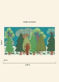 Papel de Parede Infantil Floresta - Painel