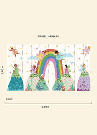 Papel de Parede Infantil Portal das Fadas - Painel