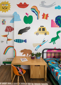 Papel de Parede Infantil Surrealismo - Painel