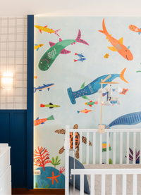Papel de Parede Infantil Tubarão - Painel