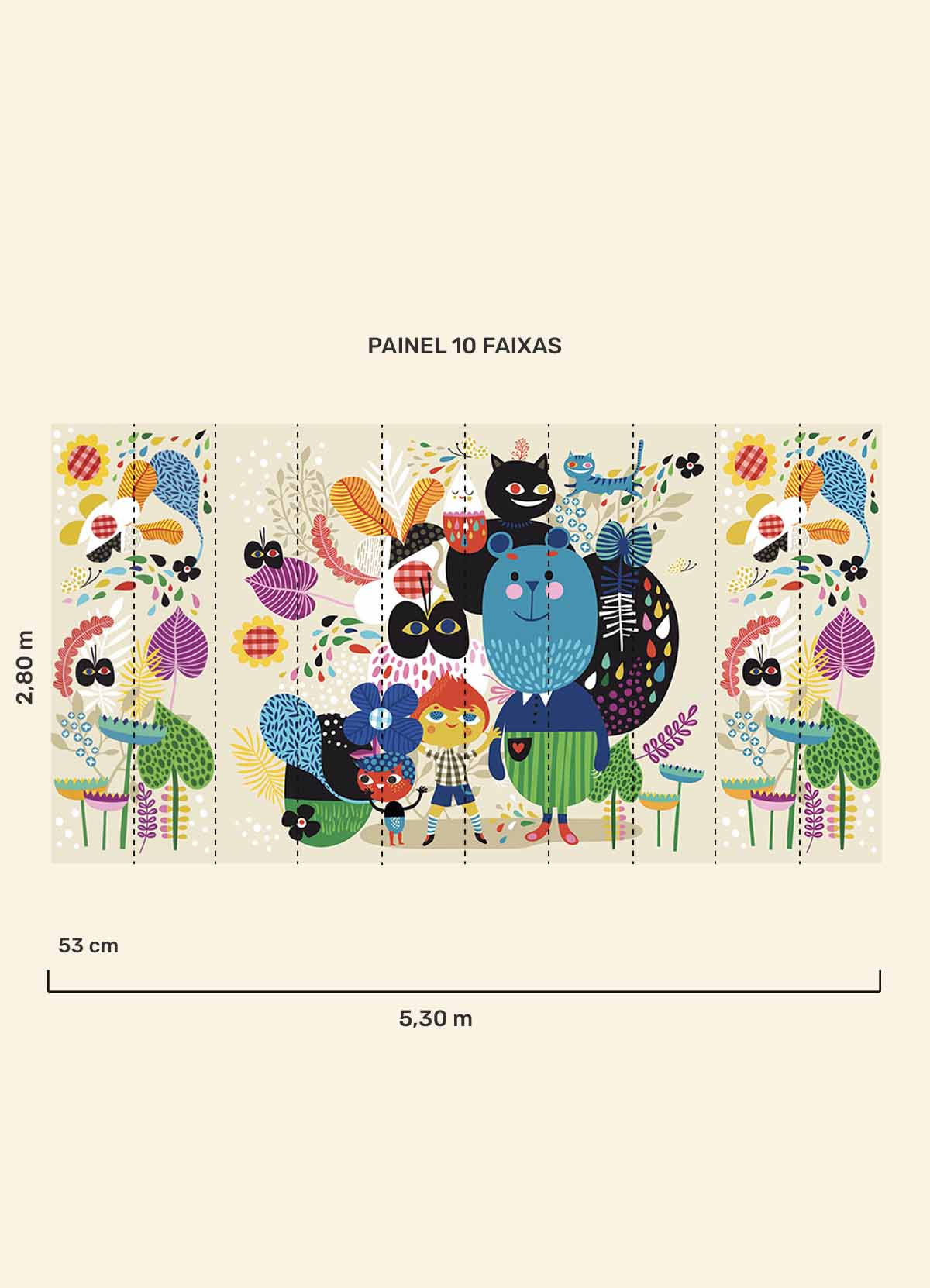 Papel de Parede Infantil Aventura - Painel