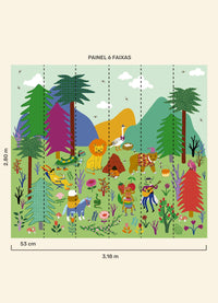 Papel de Parede Infantil Fábulas - Painel