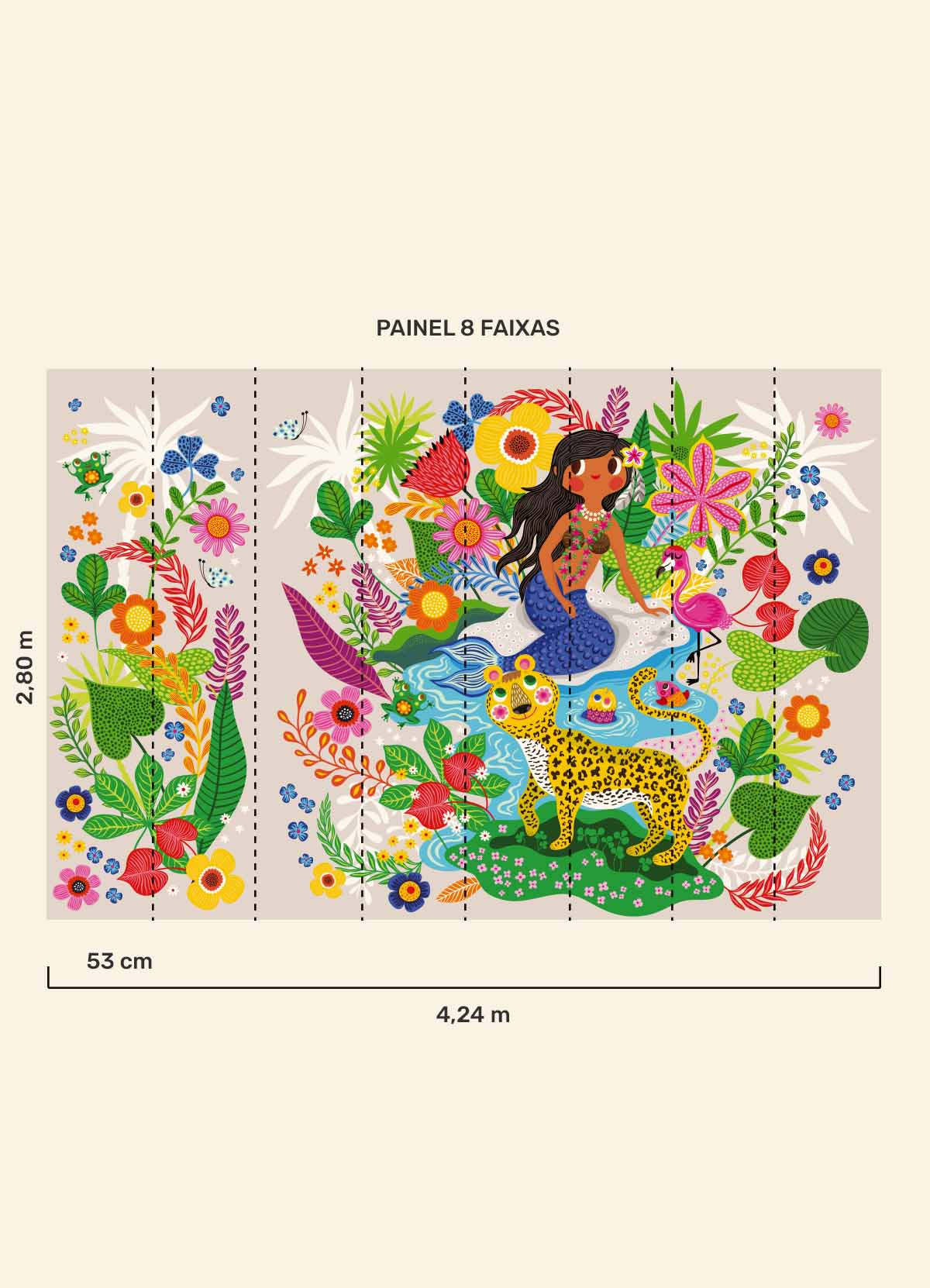 Papel de Parede Infantil Iara - Painel