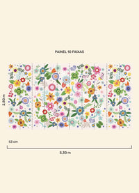 Papel de Parede Infantil Primavera - Painel