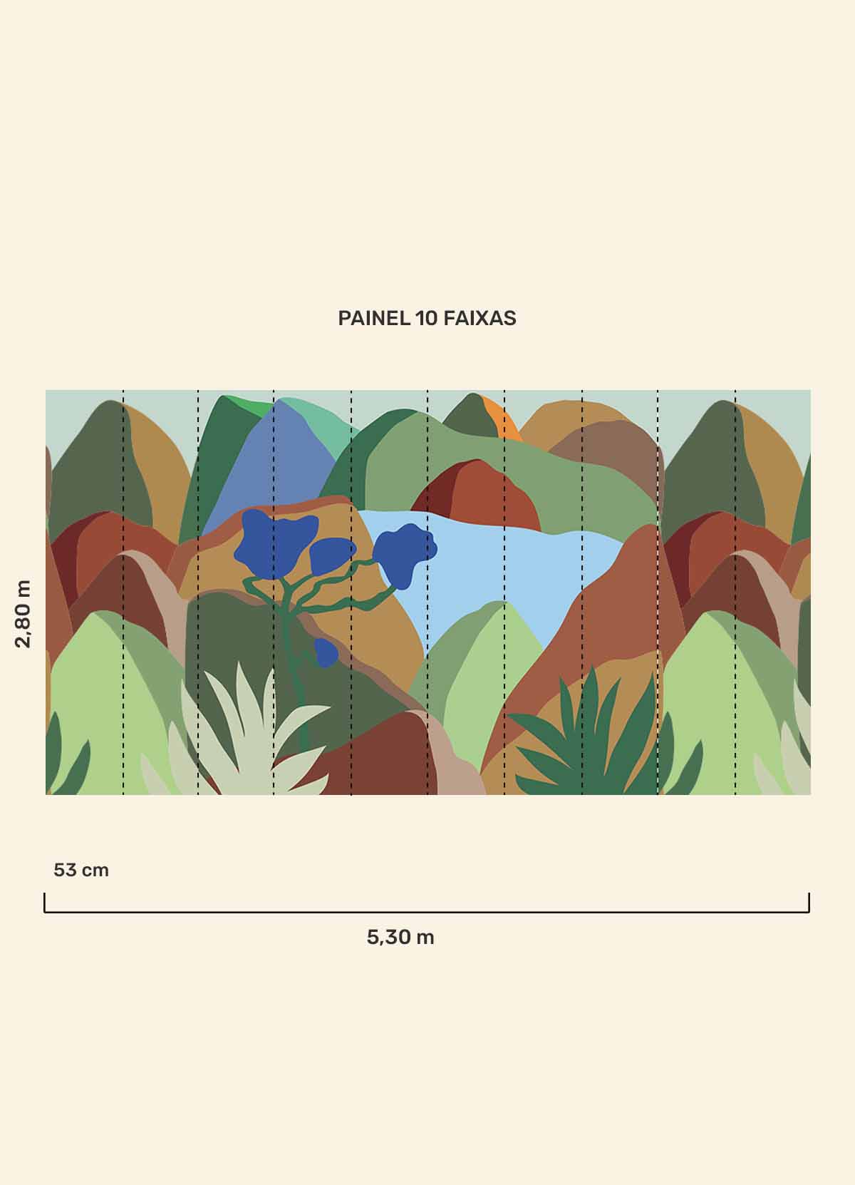 Papel de Parede Infantil Rancho - Painel