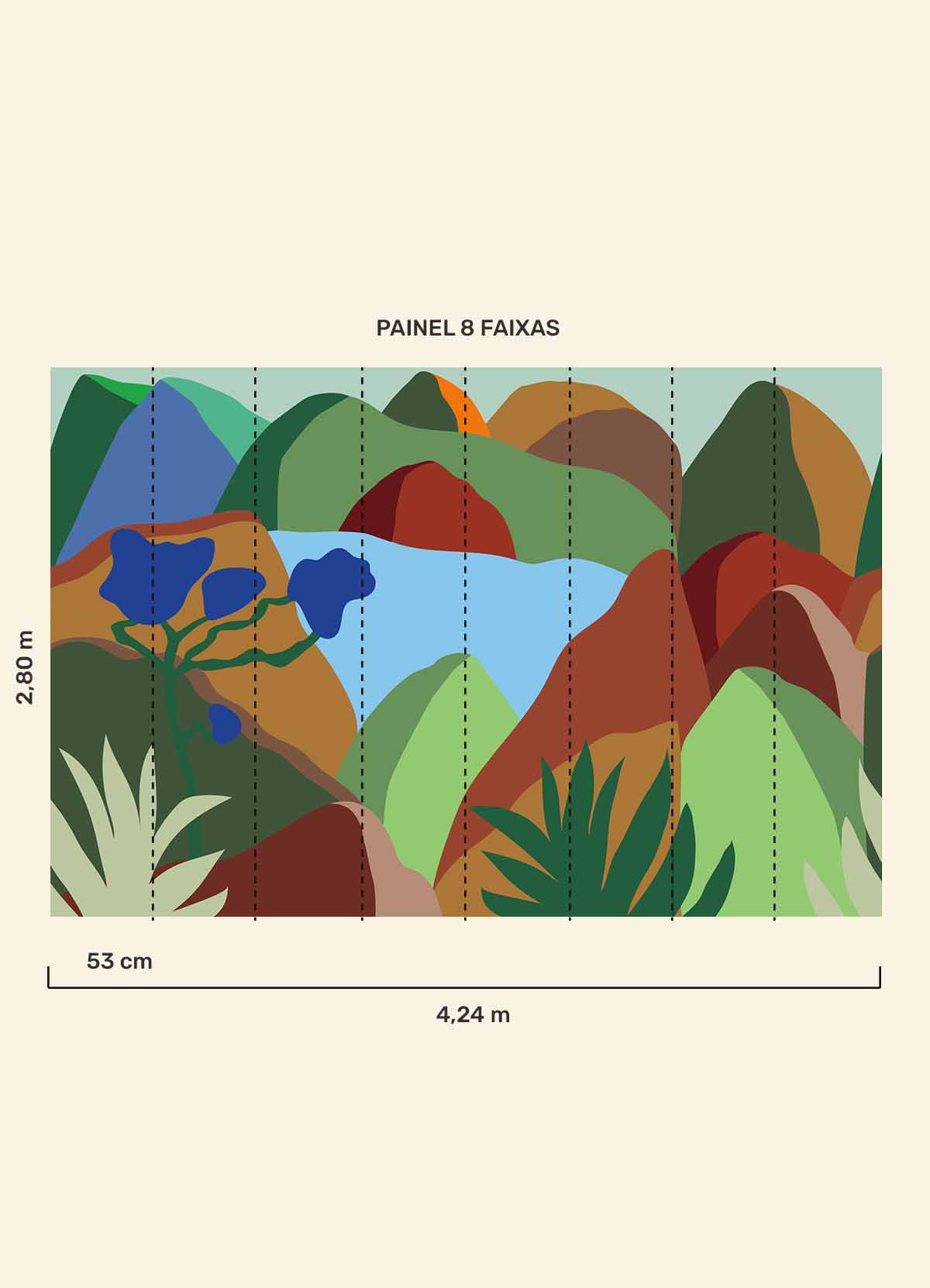 Papel de Parede Infantil Rancho - Painel