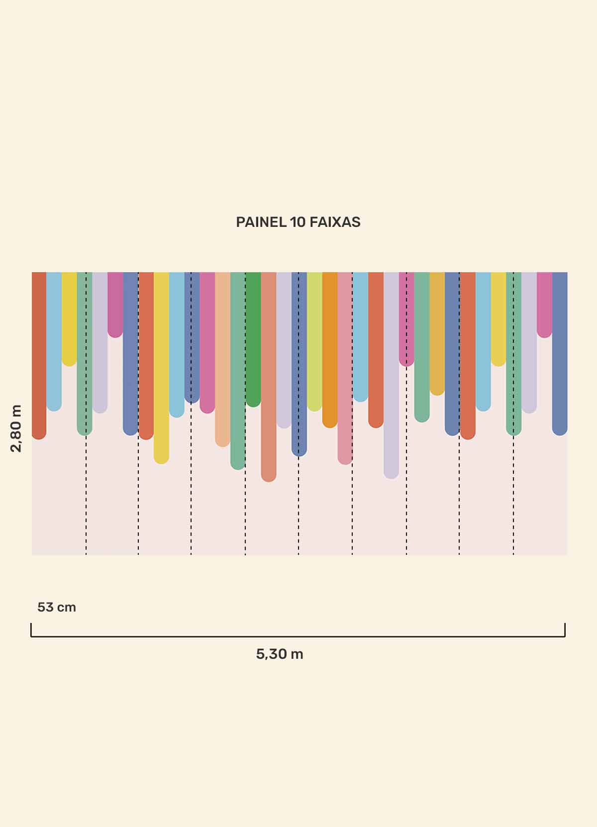 Papel de Parede Infantil Sorvete - Painel