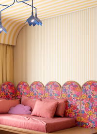 Papel de Parede Infantil - Buquê de Flores Roxo