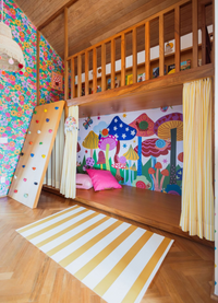 Papel de Parede Infantil Floresta de Cogumelos - Painel