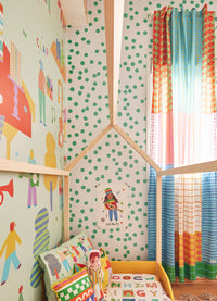 Papel de Parede Infantil - Confetti Verde