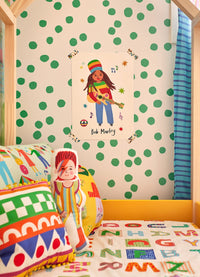 Papel de Parede Infantil - Confetti Verde