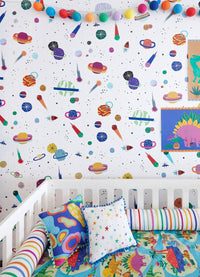 Papel de Parede Infantil - Cosmos Off White