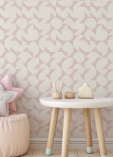 Papel de Parede Infantil - Ladrilho Rosa