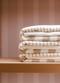 Papel de Parede Infantil - Listrado Largo Bege dos Sonhos