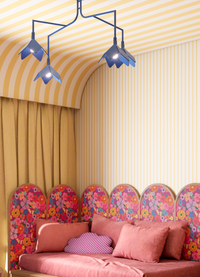 Papel de Parede Infantil - Listrado Largo Regular Amarelo Radiante