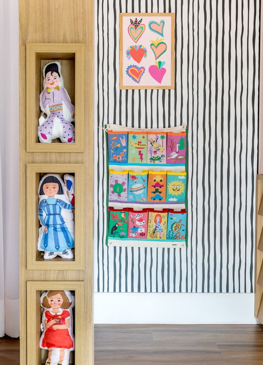 Papel de Parede Infantil - Listrado Fino Irregular Preto