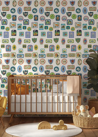 Papel de Parede Infantil - Acampamento