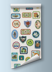 Papel de Parede Infantil - Acampamento