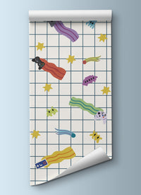 Papel de Parede Infantil - Cometas