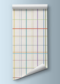 Papel de Parede Infantil  - Grid Contando Cores
