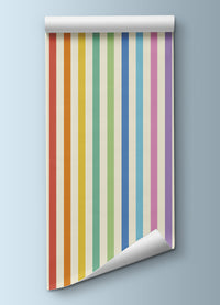 Papel de Parede Infantil - Listrado Caminho do Arco-íris