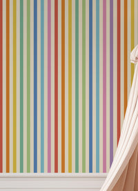 Papel de Parede Infantil - Listrado Caminho do Arco-íris