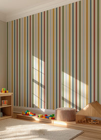 Papel de Parede Infantil - Listrado Escoteiro