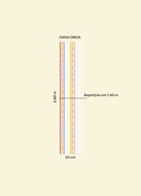 Papel de Parede Infantil - Listrado Marshmallow