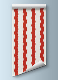 Papel de Parede Infantil - Listrado Ondas Circo