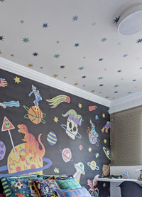 Papel de Parede Infantil - Universo de Estrelas Off