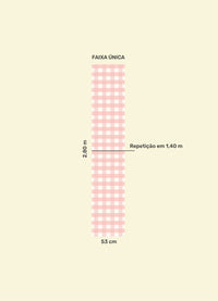 Papel de Parede Infantil - Xadrez Camélia