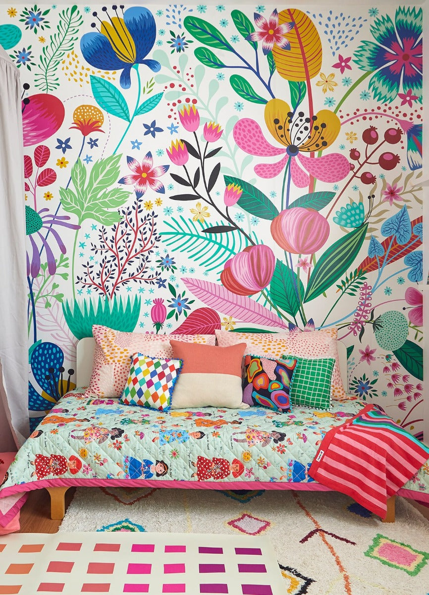 Papel de Parede Infantil Flora - Painel