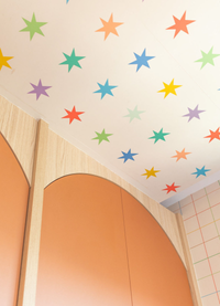 Papel de Parede Adesivo - Estrela Colorida