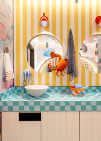 Papel de Parede Adesivo - Listrado Mostarda