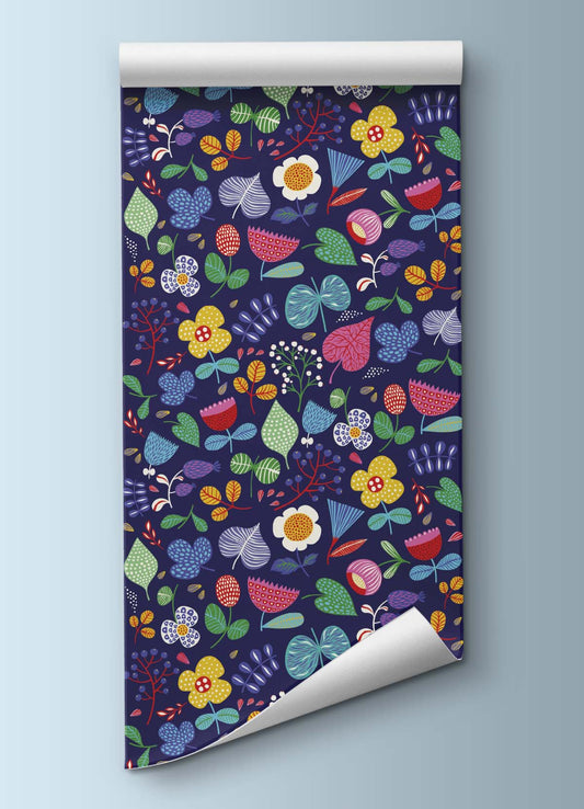 Papel de Parede Infantil - Bosque Noite