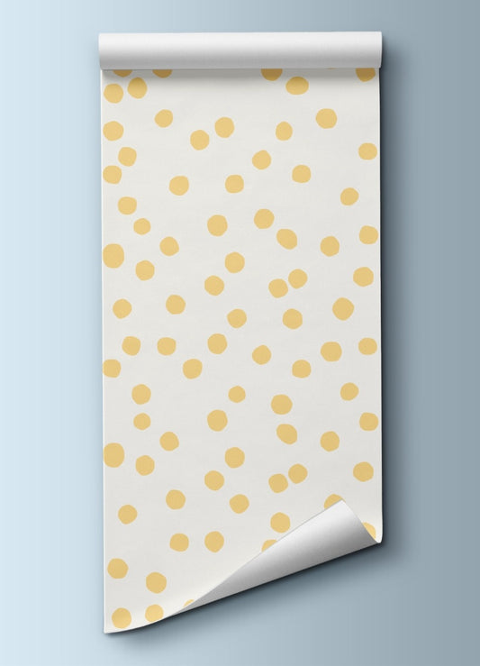 Papel de Parede Infantil - Confetti Amarelo