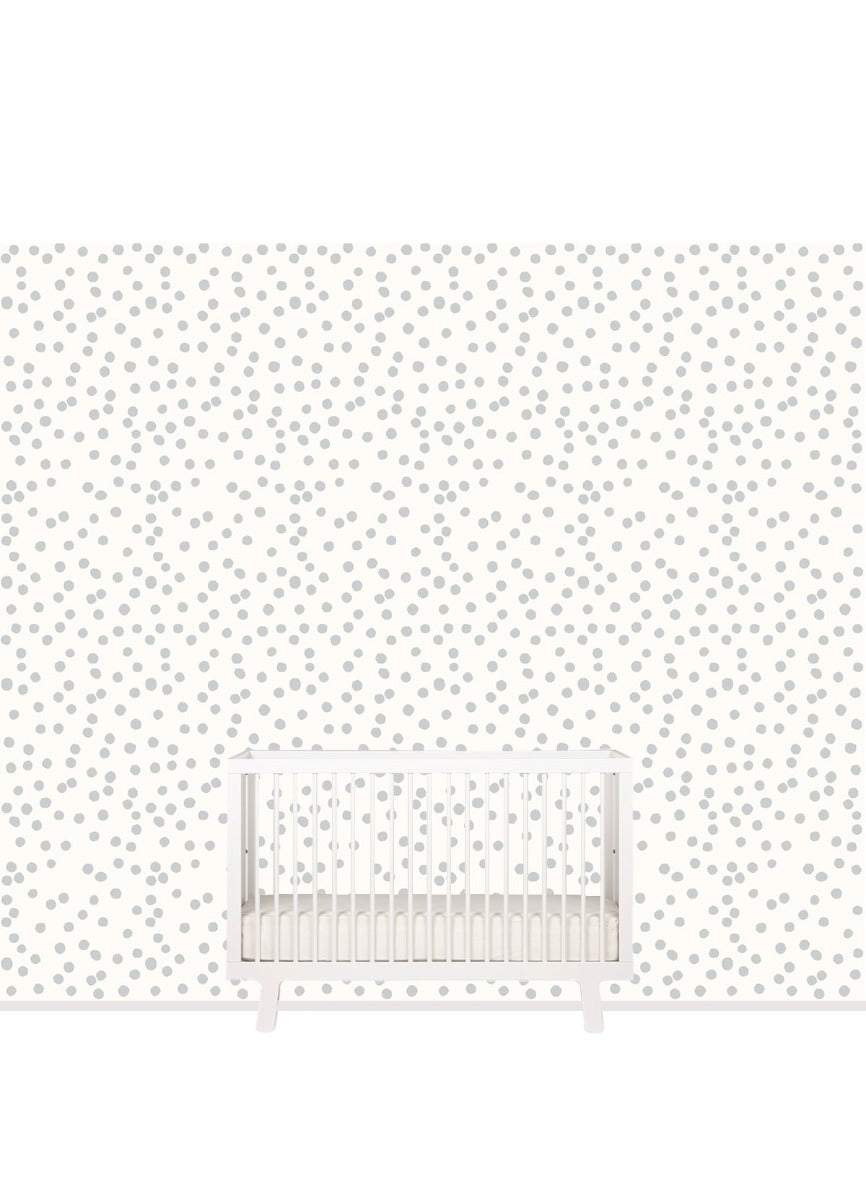 Papel de Parede Infantil - Confetti Cinza