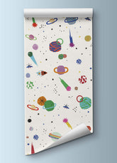 Papel de Parede Infantil - Cosmos Off White