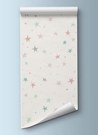 Papel de Parede Infantil - Estrelas Pastel