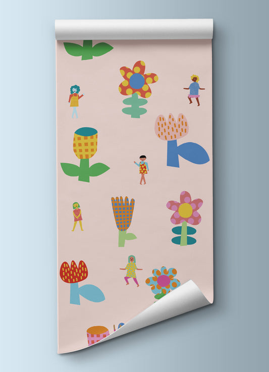 Papel de Parede Infantil - Jardim dos Sonhos