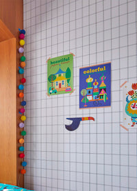 Papel de Parede Infantil - Quadriculado Reto Duplo