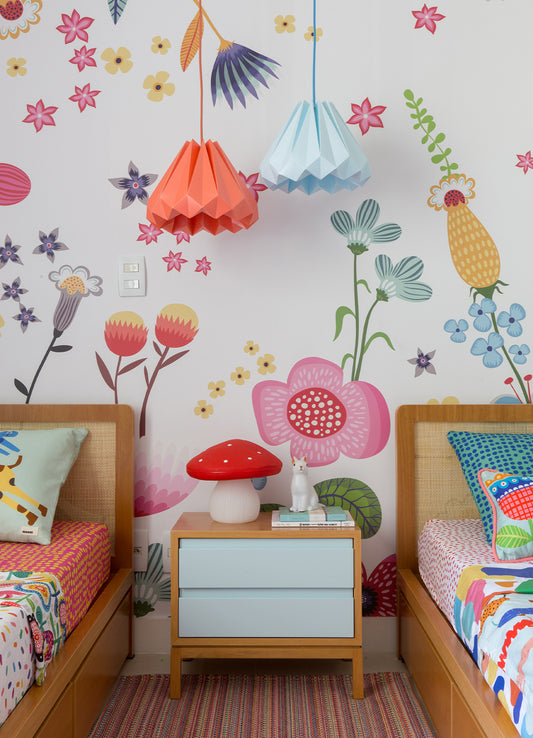 Papel de Parede Infantil Jardim Dia - Painel