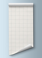 Papel de Parede Infantil - Quadriculado Grid Cinza