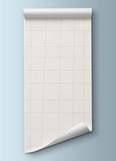 Papel de Parede Infantil - Quadriculado Rosa Claro