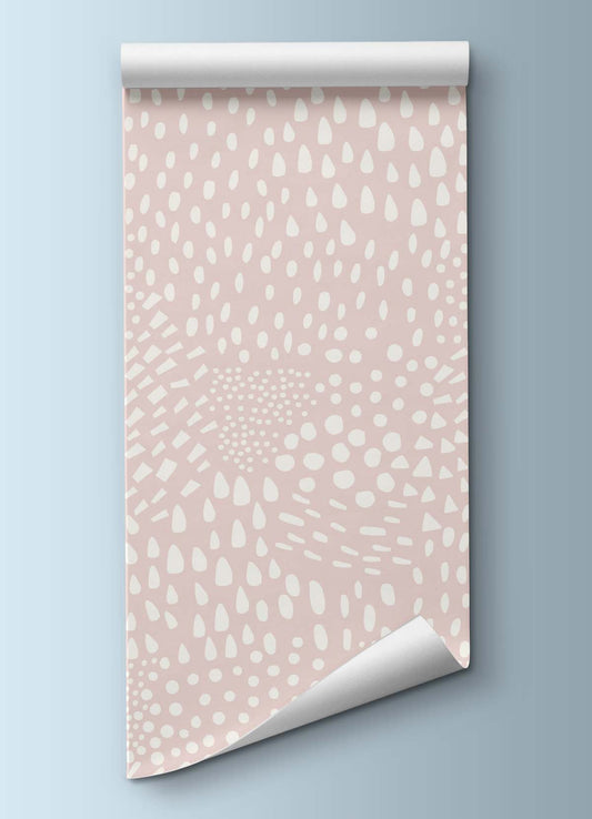 Papel de Parede Infantil - Sementes Rosa