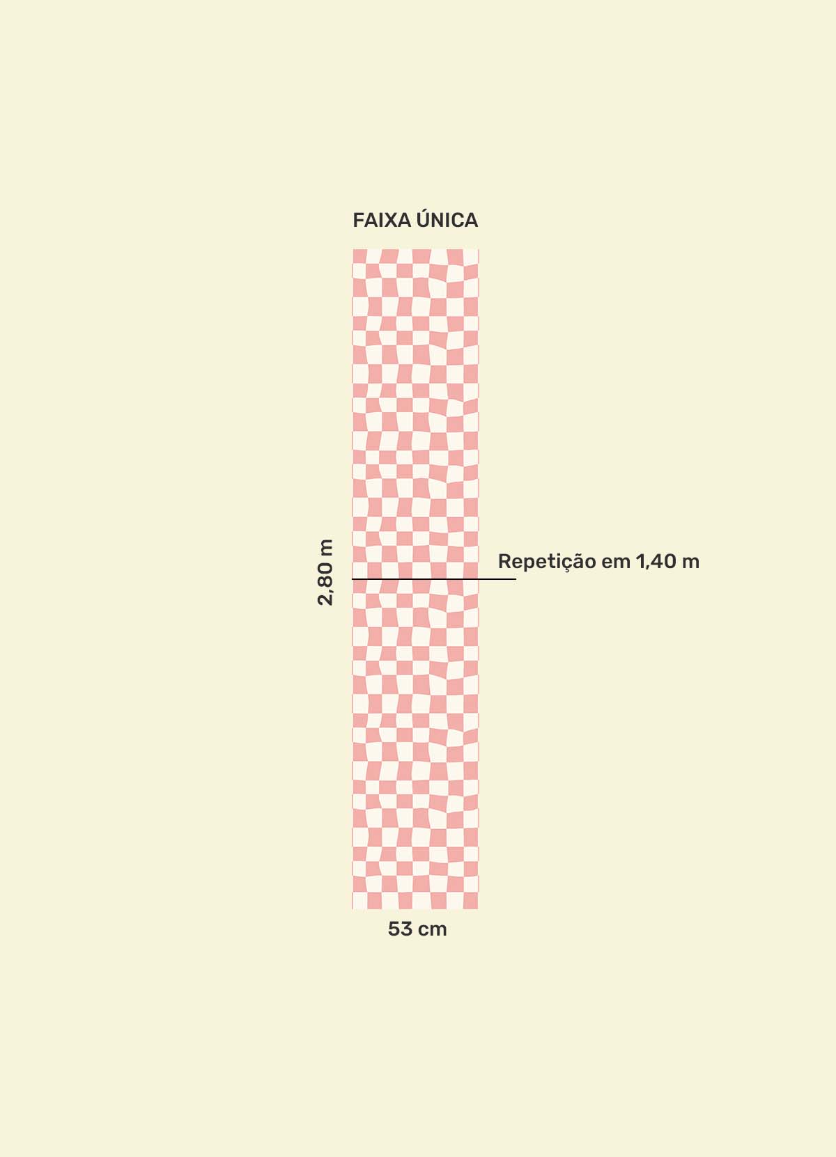 Papel de Parede Infantil - Xadrez Rosa