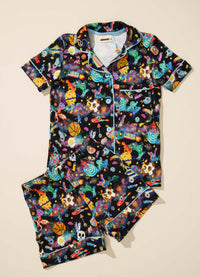 Pijama Americano Infantil Curto - Aventura Cósmica