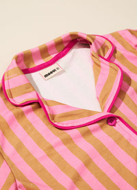 Pijama Americano Infantil Curto - Listrado Flor de Cacau